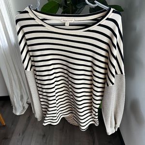 Shop Stevie oversized stripped top